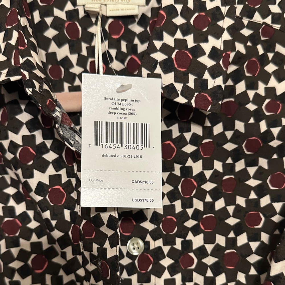 KATE SPADE Sleeveless Patterned Top - Picture 2 of 4